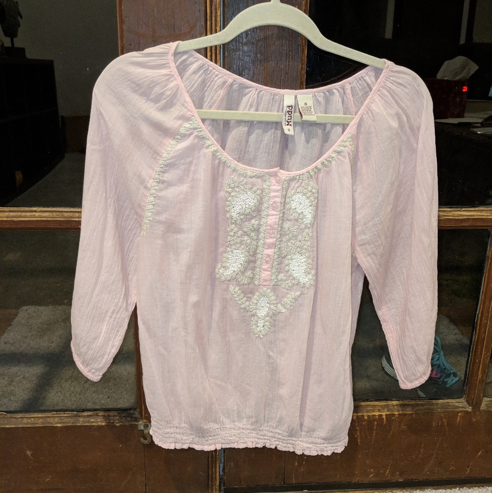 MUDD PRETTY IN PINK BLOUSE VERY CUTE!!!
